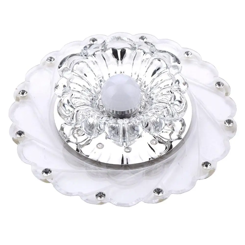 Современный светодиодный хрустальный потолочный круговой светильник красочный