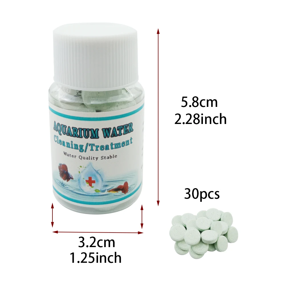 Очиститель для аквариума таблетки очистки воды удаление загрязнений смягчение