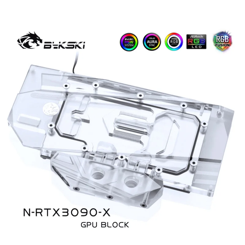 Водяной охладитель Bykski для RTX 3090 3080 Maxsun издание основателей палит полноразмерный