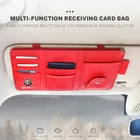 Автомобильный контейнер для хранения, зажим для очков, солнцезащитный козырек, кожаная сумка, карта для Alfa Romeo Giulietta GT 159 147 156 Mito Brera Giulia F1 Stelvio