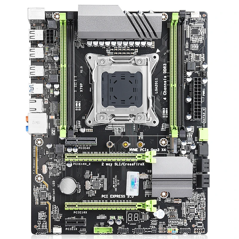 Делюкс Desktop материнских плат X79 Lga 2011 ЦП компьютера 4 канала игровые Поддержка M.2 E5