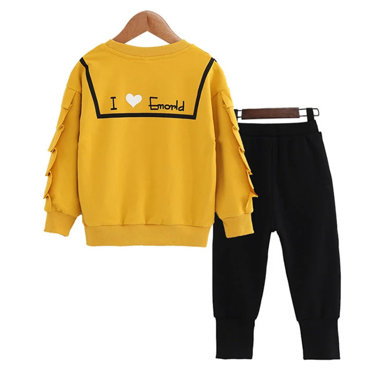 2 шт. детский спортивный костюм для девочек кофта с длинным рукавом и штаны | Мать