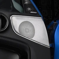 For BMW MINI Cooper F60 COUNTRYMAN 4pcs Door Loud Speaker Decorative Cover Trim StickerCar Styling Interior Accessories