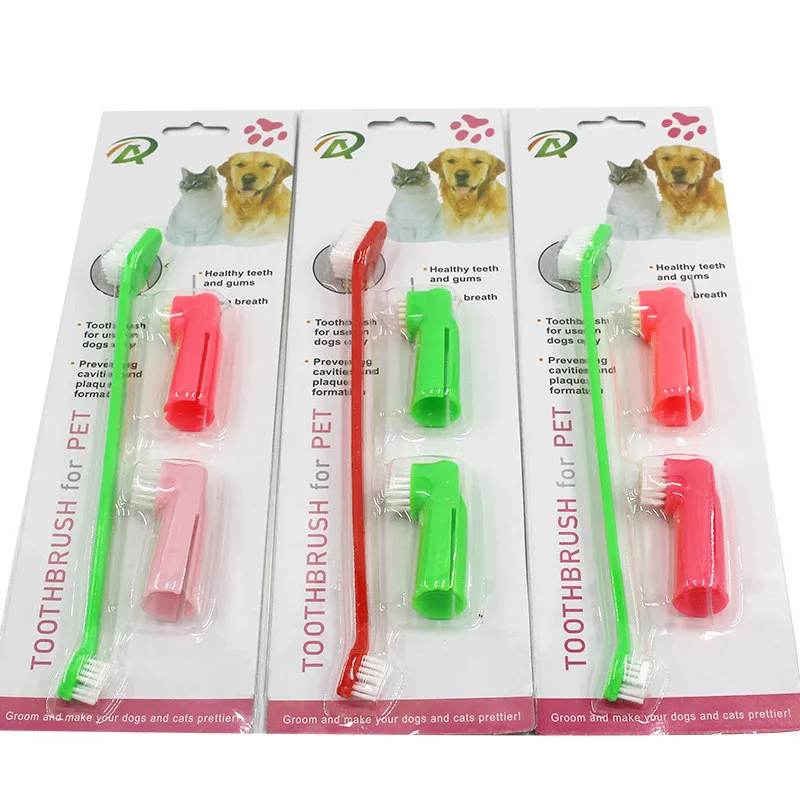 Новая пластиковая зубная щетка для домашних животных игрушки собак защита