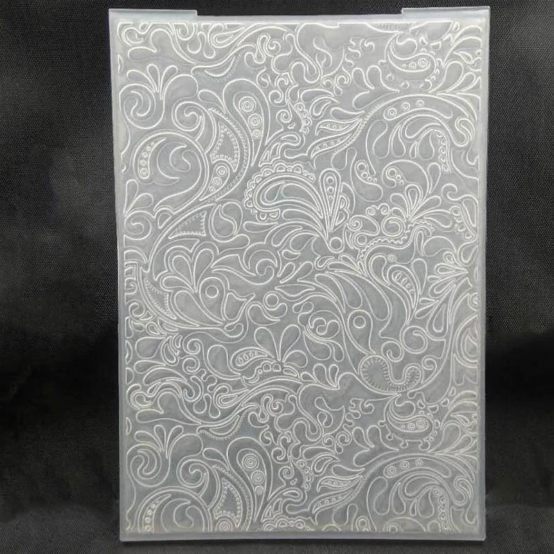 

ZATBWS Flowers Embossing plates Design DIY Paper Cutting Dies Scrapbooking Plastic Embossing Folder