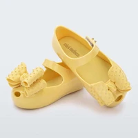 2021 new mini melissa baby jelly sandals girls bow cute sweet children shoes toddler melissa sandals 14cm 19cm