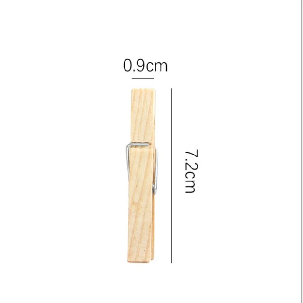 24 шт. 72 мм большие зажимы из натурального дерева для фото прищепки крафтовые
