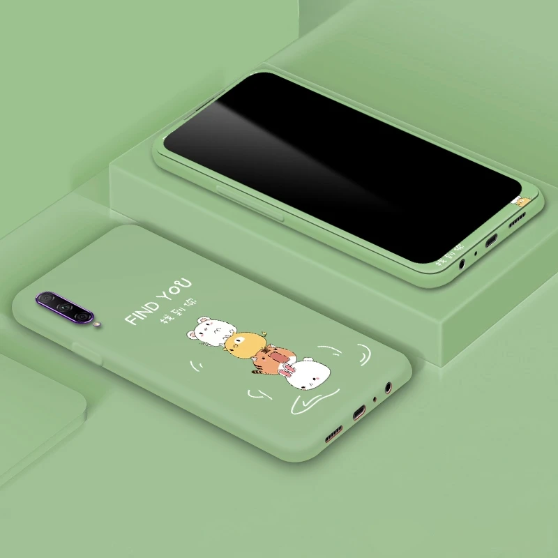 Pattern 15 Закаленное стекло+ милые Мультяшные фотографии Мягкий ТПУ чехол для huawei Y9 Prime P10 P10Plus honor 9 Lite 7C чехол - Цвет: Pattern 15