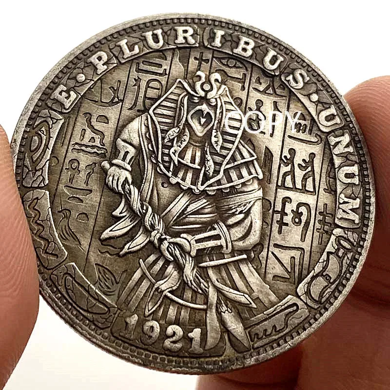 

1921 Hobo Nickel Patron Saint of The Pharaoh Horus Collectible Souvenir Coin Copy Morgan Dollar Collection Commemorative Coin