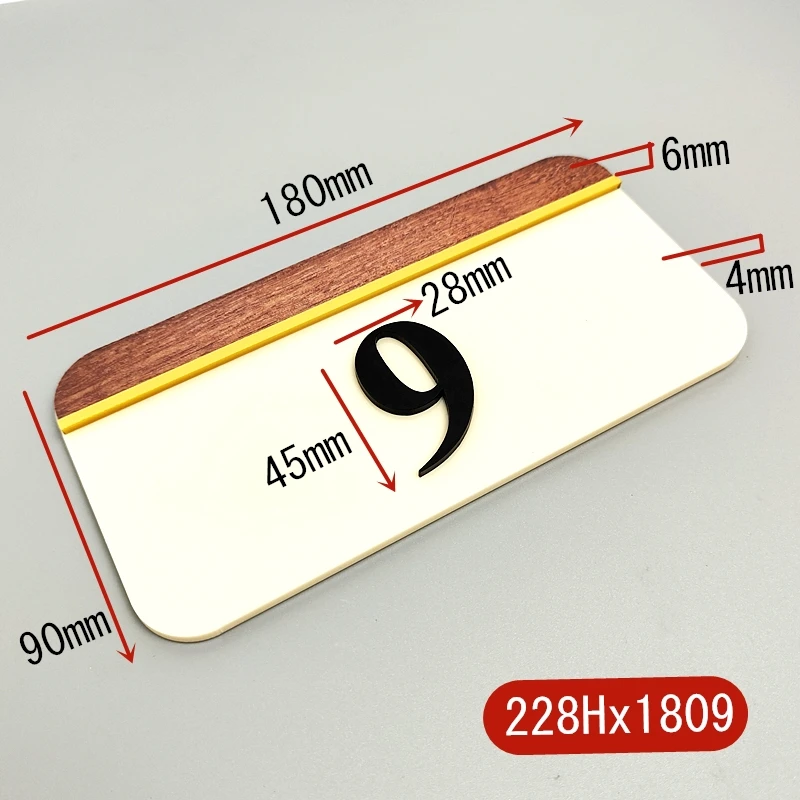 Наклейка на дверь табличка с номером дома акриловая 3D наклейка заказ для