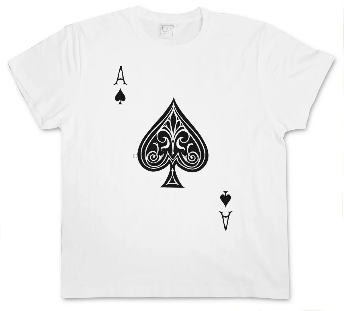 2019 Летняя мода топ продаж Ace of Spades I Футболка Spade Poker Card казино Las Karte Королевский
