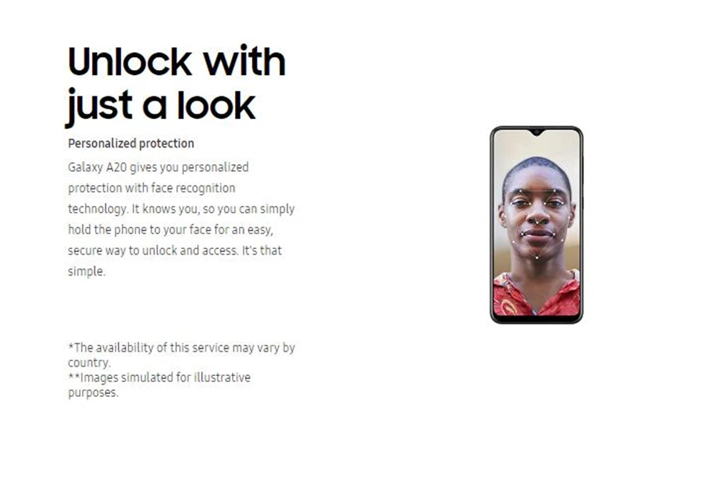 Samsung Galaxy A20 разблокированный 4G Android мобильный телефон Octa Core 6," Dual SIM 13MP и 5MP задняя камера ram 3 ГБ rom 32 ГБ