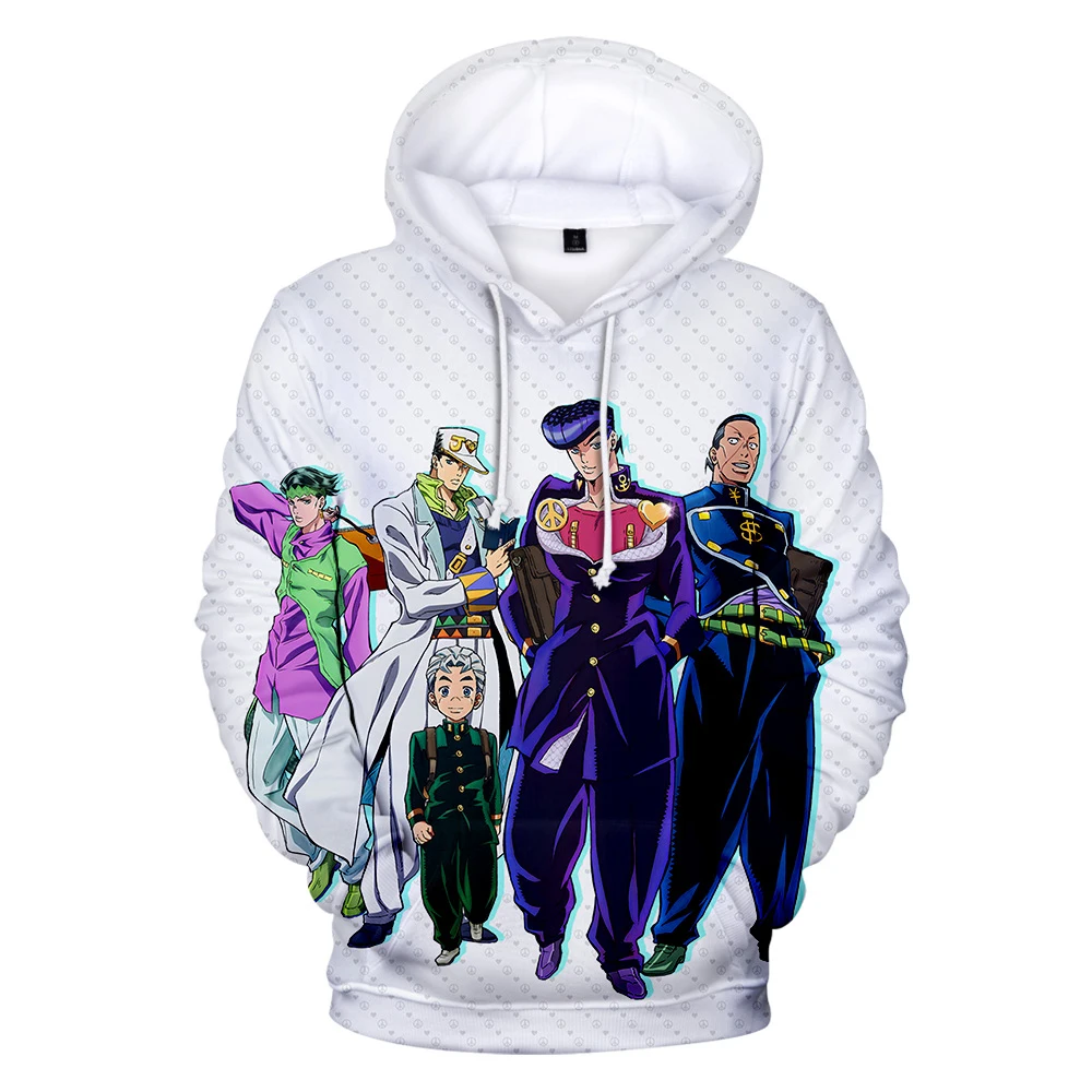 

3D Cartoon JOJO Hoodies Men's Women's Sweatshirts Kids Spring Autumn Streetwear Print JOJO Tops KPop Anime People Harajuku Tops