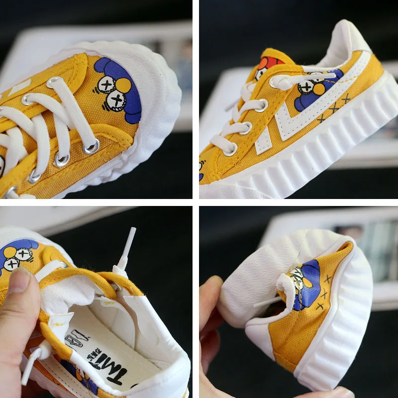 Детские парусиновые туфли новинка с принтом Улица Сезам 2021 кроссовки для девочек