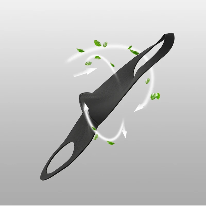 Маска для лица унисекс многоразовая Пылезащитная непродуваемая черная 15 шт. | Дом