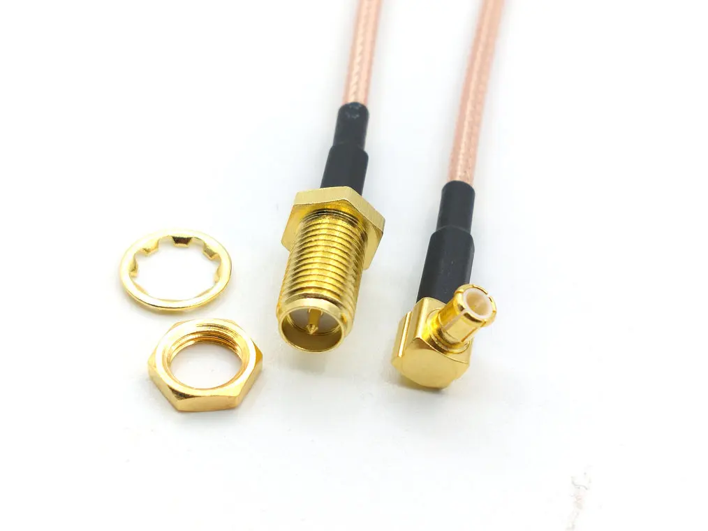 20 шт. MCX Вилка правый угол для RP-SMA гнездовой разъем перегородки RG316 косичка |