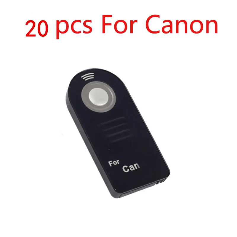 20pcs For Canon 10/20 штук ML-L3 RC-6 ИК Беспроводной дистанционного Управление для Canon nikon sony pentax Управление; с Батарея - Цвет: 20pcs For Canon