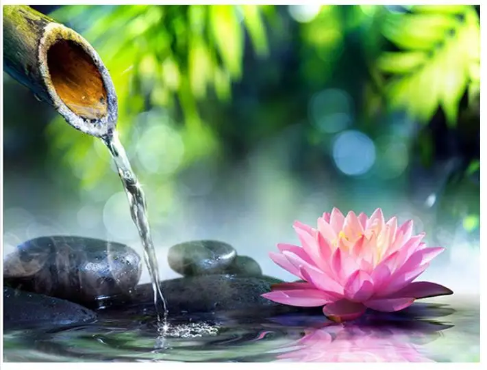 religion diamond painting lotus full mosaic rhinestone embroidery picture puzzle landscape art draw wall sticker decor | Дом и сад