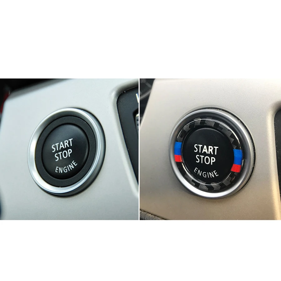 Кнопка запуска двигателя автомобиля кнопка Зажигания декоративное кольцо из