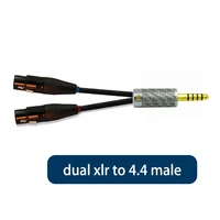 dual xlr to 4 4 female audio cable 3 pin balanced cabl shielded transfer line for earbuds headphones headset amp speaker regular