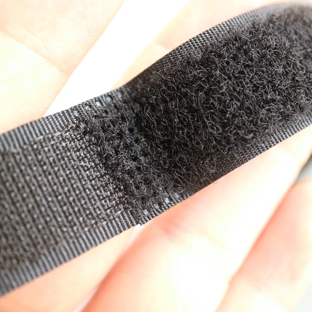 10 шт. черный многоразовый нейлоновый липкие кабельные стяжки с пряжкой крюк и