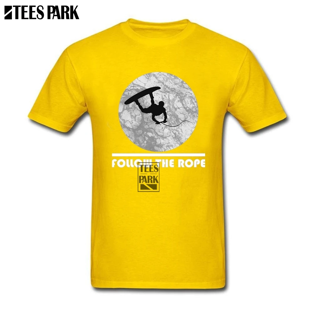 Летние Стильные крутые рубашки Вейкборд следуют веревке белый дизайн Мужская