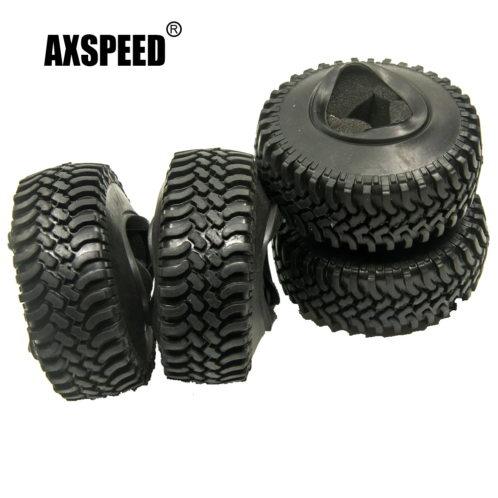AXSPEED 4 шт. 100 мм 1 9 дюйма резиновые шины/колесные шины для SCX10 D90 Радиоуправляемый