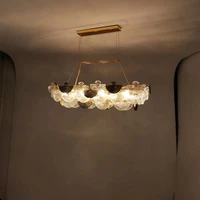 modern gold silver fan designer led chandelier lighting hanging lamps lustre suspension luminaire lampen for dinning room