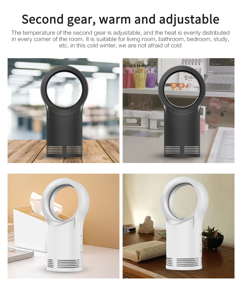 

1PC Leafless Heater Portable 400W Small Household Heater Heater Heater Winter Heater Fan American Household Products