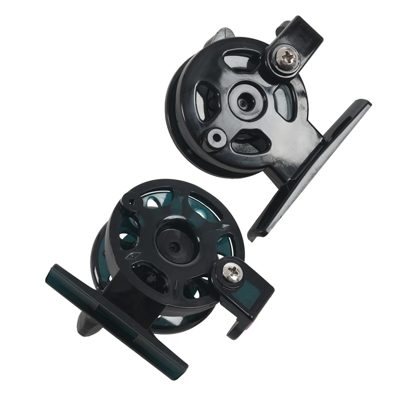 2 PCS Transparent Gray Sizes Winter Fishing Plastic Ice Reel Fly Reels Pesca 45mm &amp 55mm | Спорт и развлечения