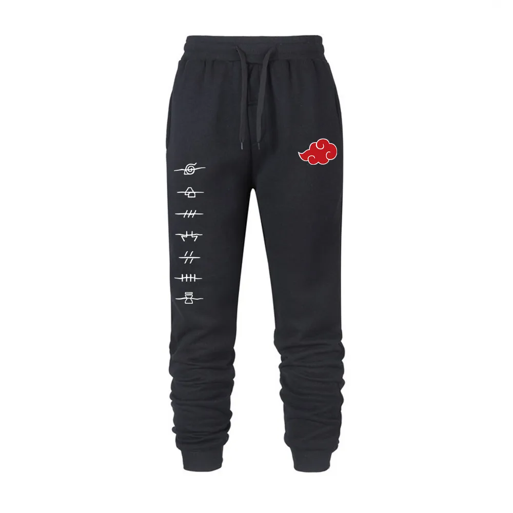 Японские Аниме Akatsuki с принтом облачных символов мужские брюки джоггеры