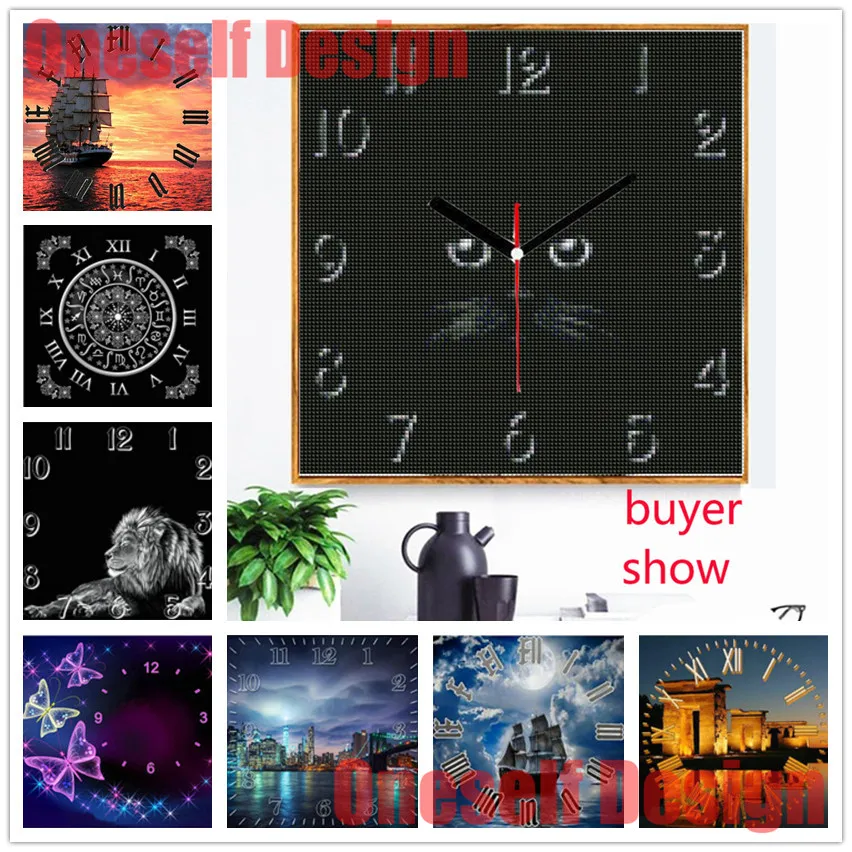 Картины из алмазного художественного набора часы и алмазная картина полностью