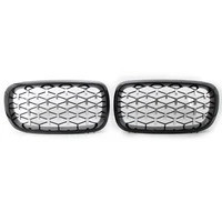 1 pair car front grille auto racing grille for bmw f15 x5 2014 2016 auto racing grills middle grill car grills exterior parts