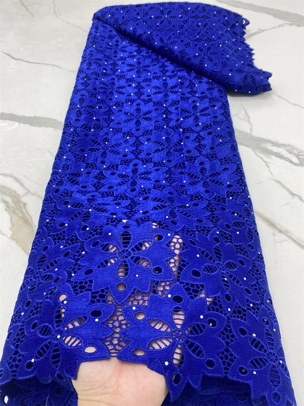Lace Fabric African Lace Fabric 2021 High Quality Guipure Lace With Embroidery Nigerian Lace Fabrics For Woman Sewing 4582B