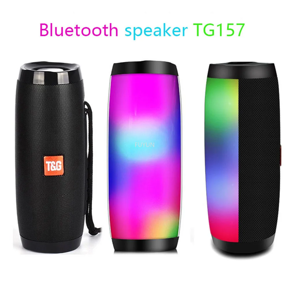 Беспроводная Bluetooth Колонка TG157 Портативная колонка уличная с тяжелыми басами HIFI TF