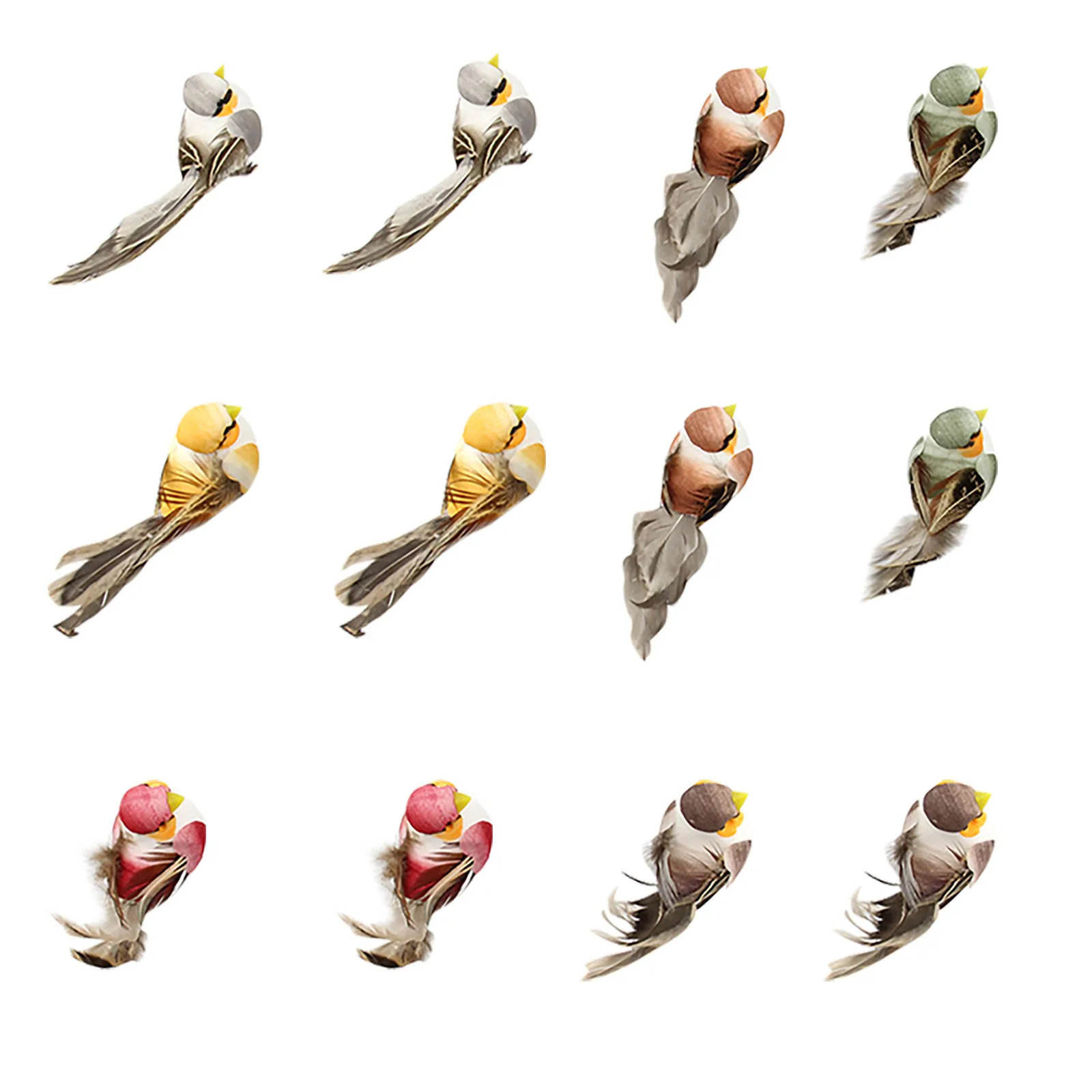 12 предметов Милые принты Зимние детские носки моделирование маленькие птички