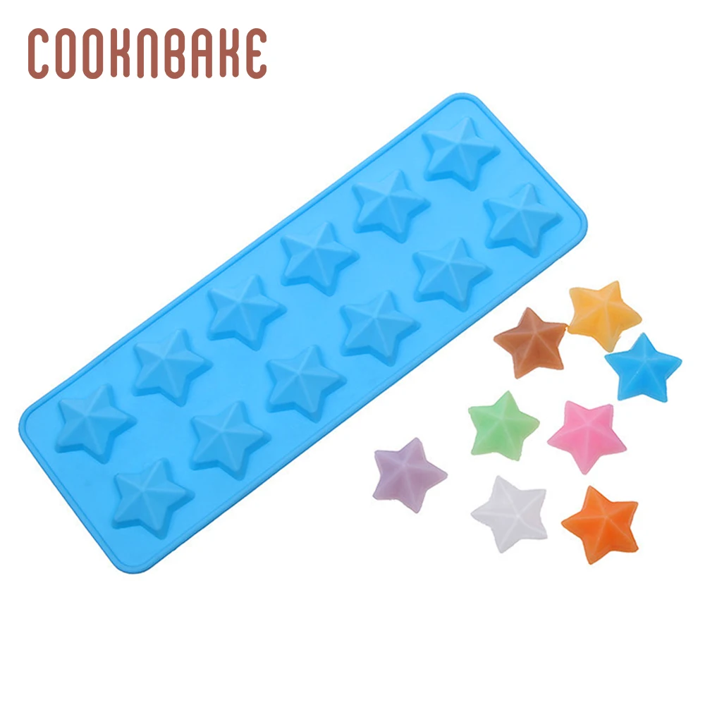 COOKNBAKE DIY силиконовая форма для украшения торта инструмент 15 решеток звезда DIY силиконовая форма для шоколада форма для торта кубик льда SICM-115-3 - Цвет: CDY-068