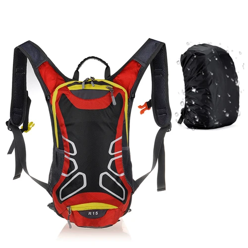 Red NEWBOLER 15L велосипедная сумка MTB велосипедный рюкзак для верховой езды гидратация рюкзак для уличного спорта водонепроницаемая сумка Велоспорт рюкзак с дождевой крышкой - Цвет: Red