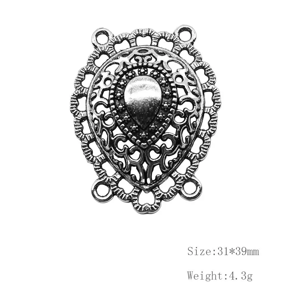 

Malzahar 5 Pieces 4-hole Body Chain Connector Jewelry Findings Components Diy Craft Supplies