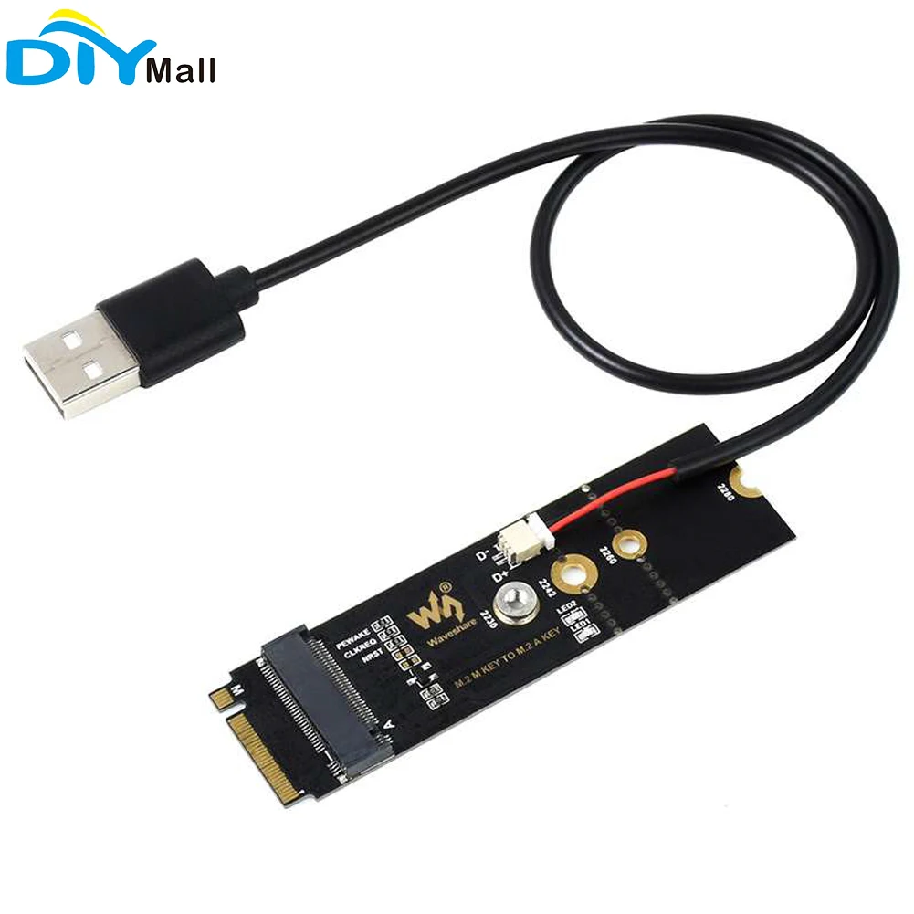 

Waveshare M.2 M KEY To A KEY Adapter Only Supports Devices With PCIE Channel Supports USB Conversion