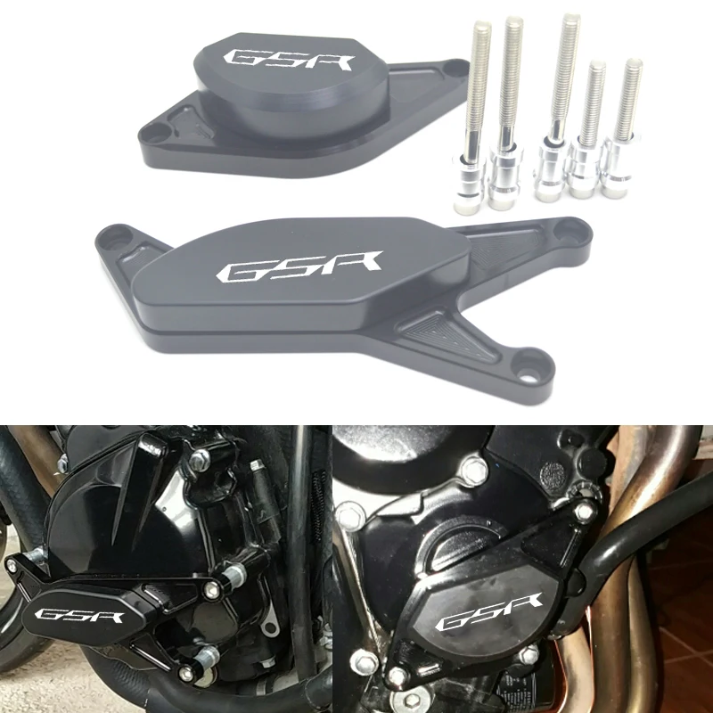 

For SUZUKI GSR-750 GSR750 2012-2016 CNC POM Frame Slider Crash Pad Engine Stator Case Saver Protector