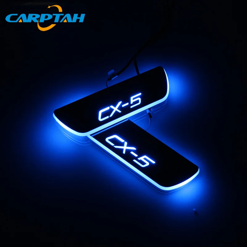 CARPTAH отделка педали автомобиля наружные части светодиодный порог Накладка дорожка динамический стример светильник для Mazda CX-5 CX5