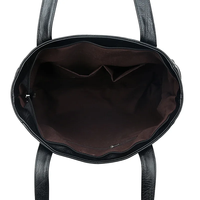 

2020 Time-limited 2021 European And American Fashion Large Capacity Women's Bag Atmosphere Simple Handbag Soft Leather Tote