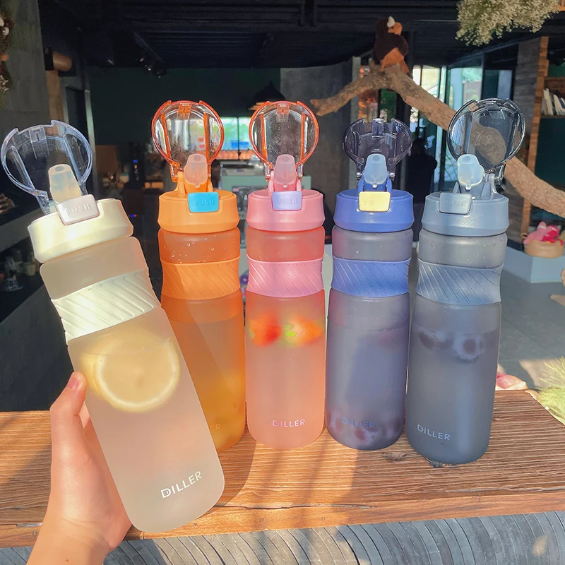 

Портативная бутылка для воды из тритана, 880 мл/530 мл