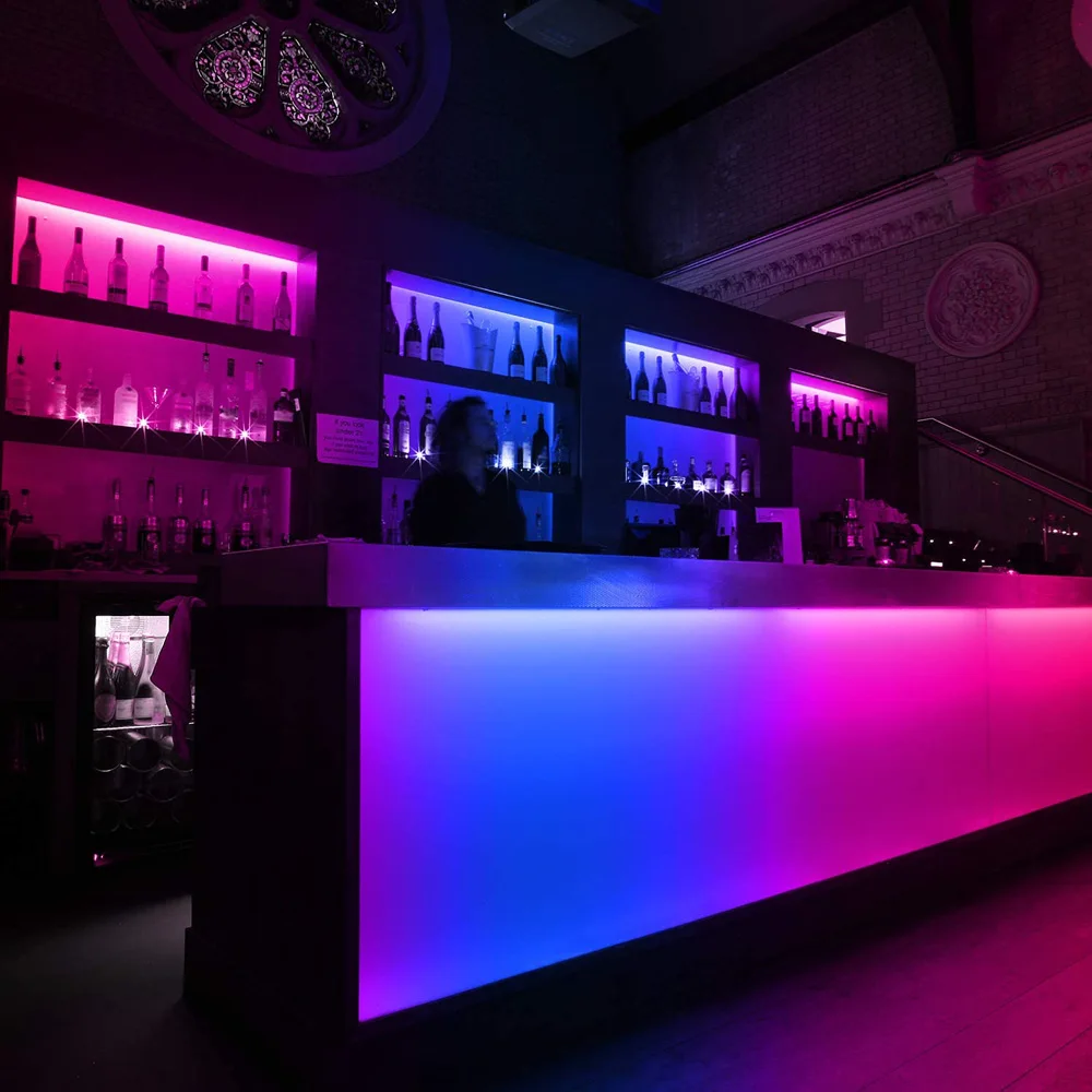 

Dreamcolor LED Strip Lights 10M 300LEDs Rainbow Light Strips Music Sync Rope Lights with Remote Waterproof IP65 Tapes Lights