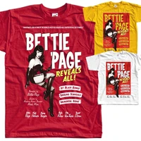 bettie page reveals all poster t shirt all sizes s to 5xl brand style short sleeve o neck t shirt men new men cotton