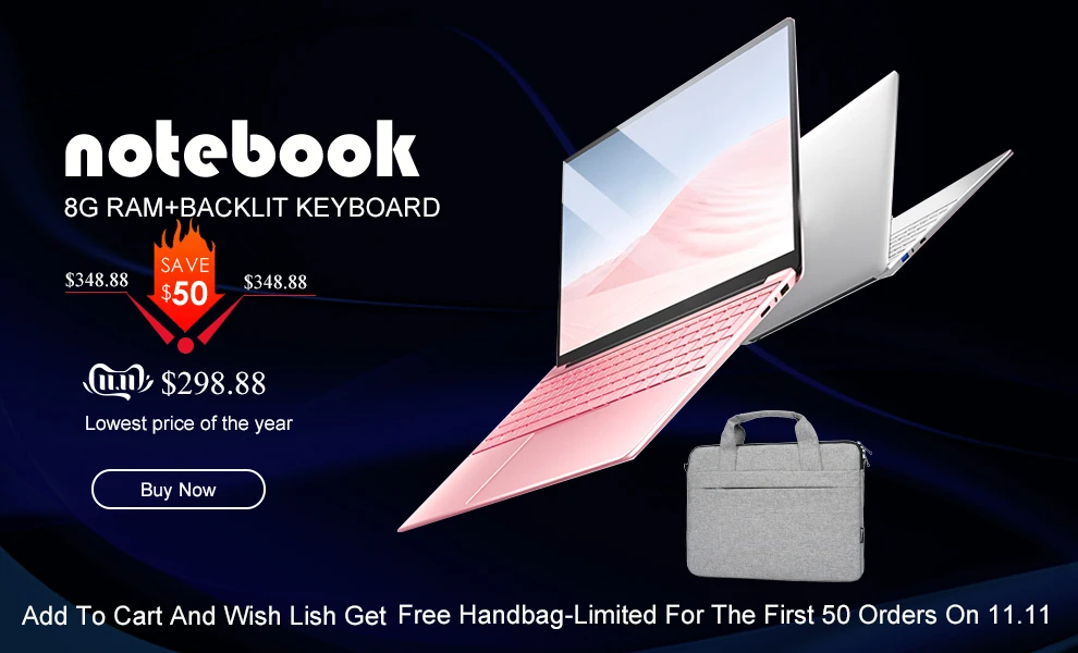 Metal Laptop 15.6 inch With Backlit Keyboard Notebook Computer Intel Quad Core Ultrabook With Win10 OS For Student Game Netbook