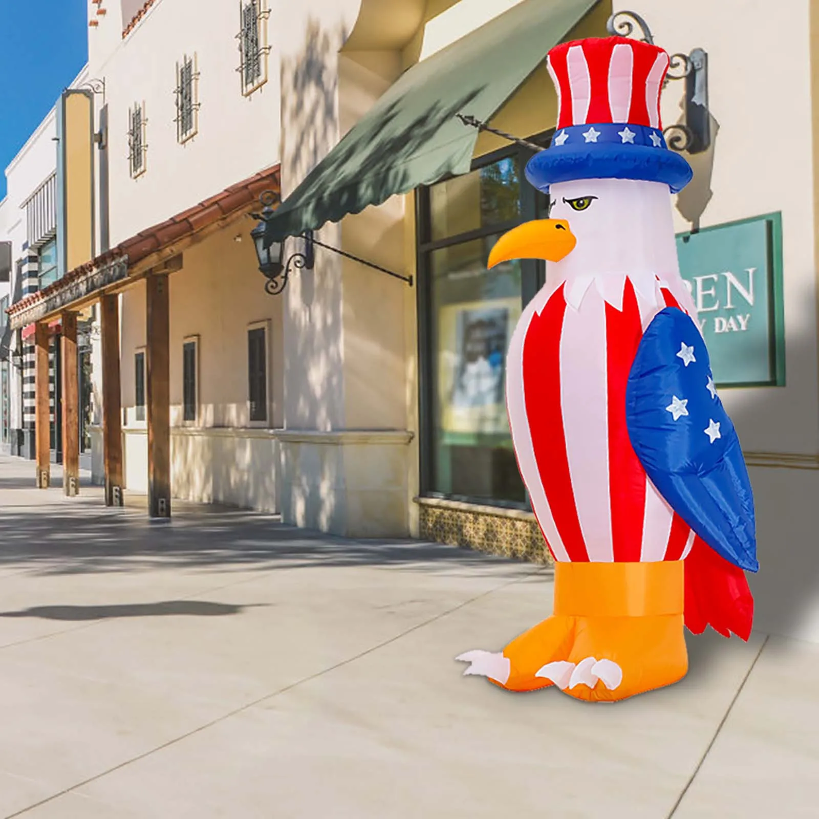 

American Independence Day Crazy Party Flag Condor Glow Inflatable Model decoracin de habitacin