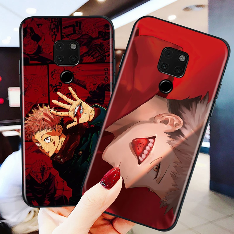 

Anime jujutsu Kaisen for huawei Mate 10 20 30 40 Lite Pro X Lite RS Plus TPU Black Phone Case