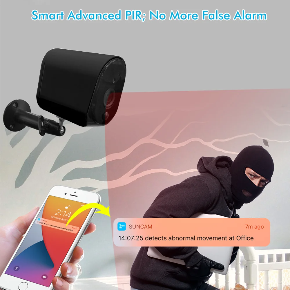 Уличная Водонепроницаемая камера видеонаблюдения с Wi-Fi и аккумулятором 3 Мп |